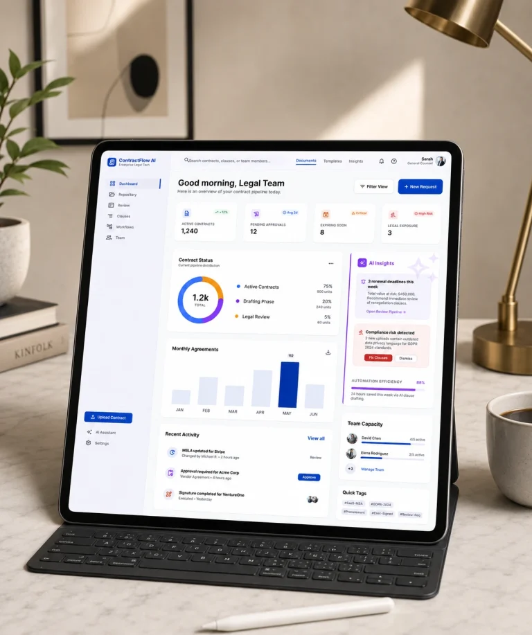 ContractFlow AI – Enterprise Contract Lifecycle Management